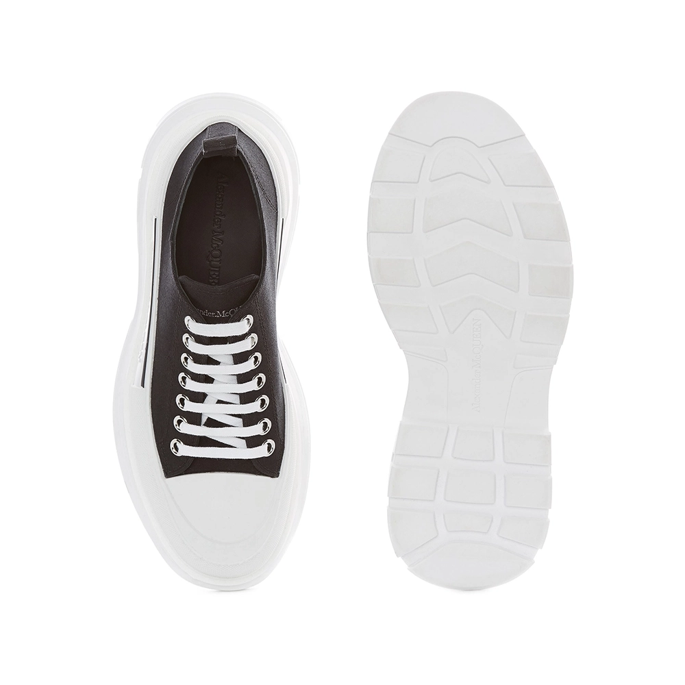Alexander McQueen Tread Slick Lace Up Black White,ALEXANDER MCQUEEN,Other Brand Reps Sneakers