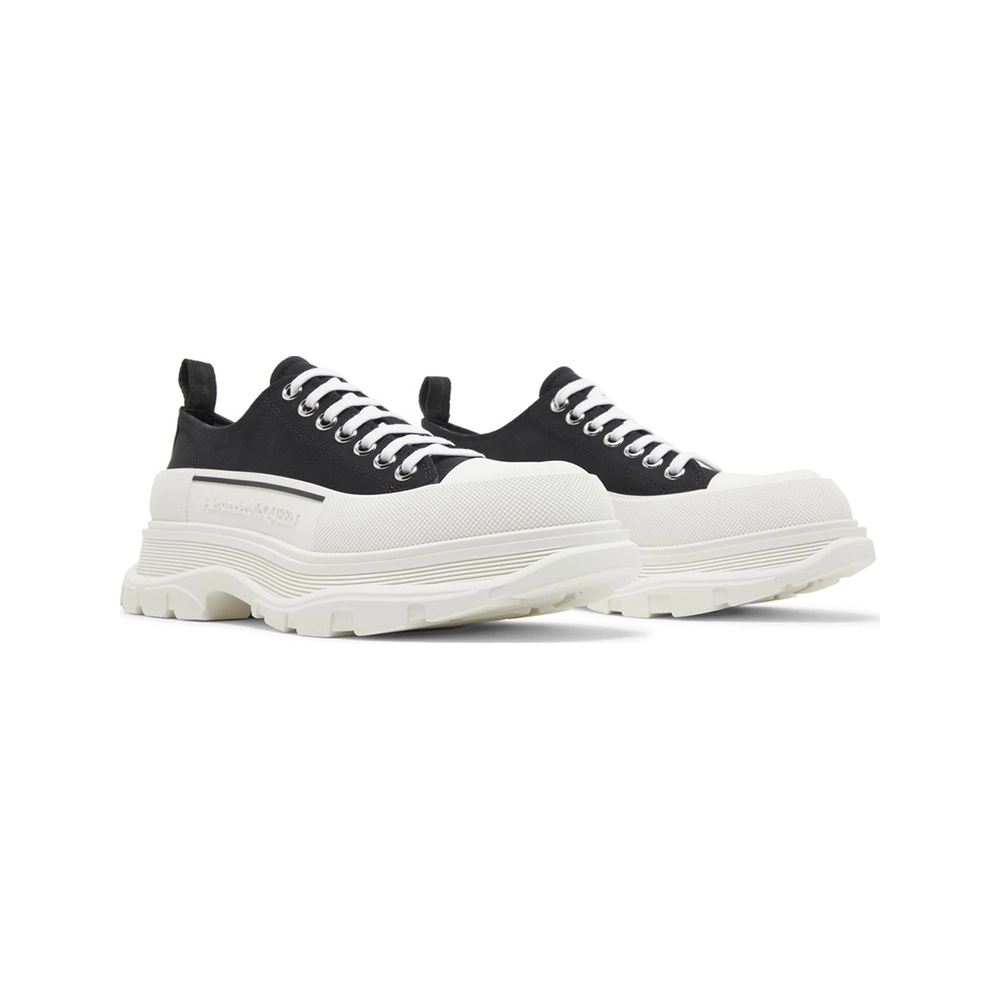 Alexander McQueen Tread Slick Lace Up Black White,ALEXANDER MCQUEEN,Other Brand Reps Sneakers