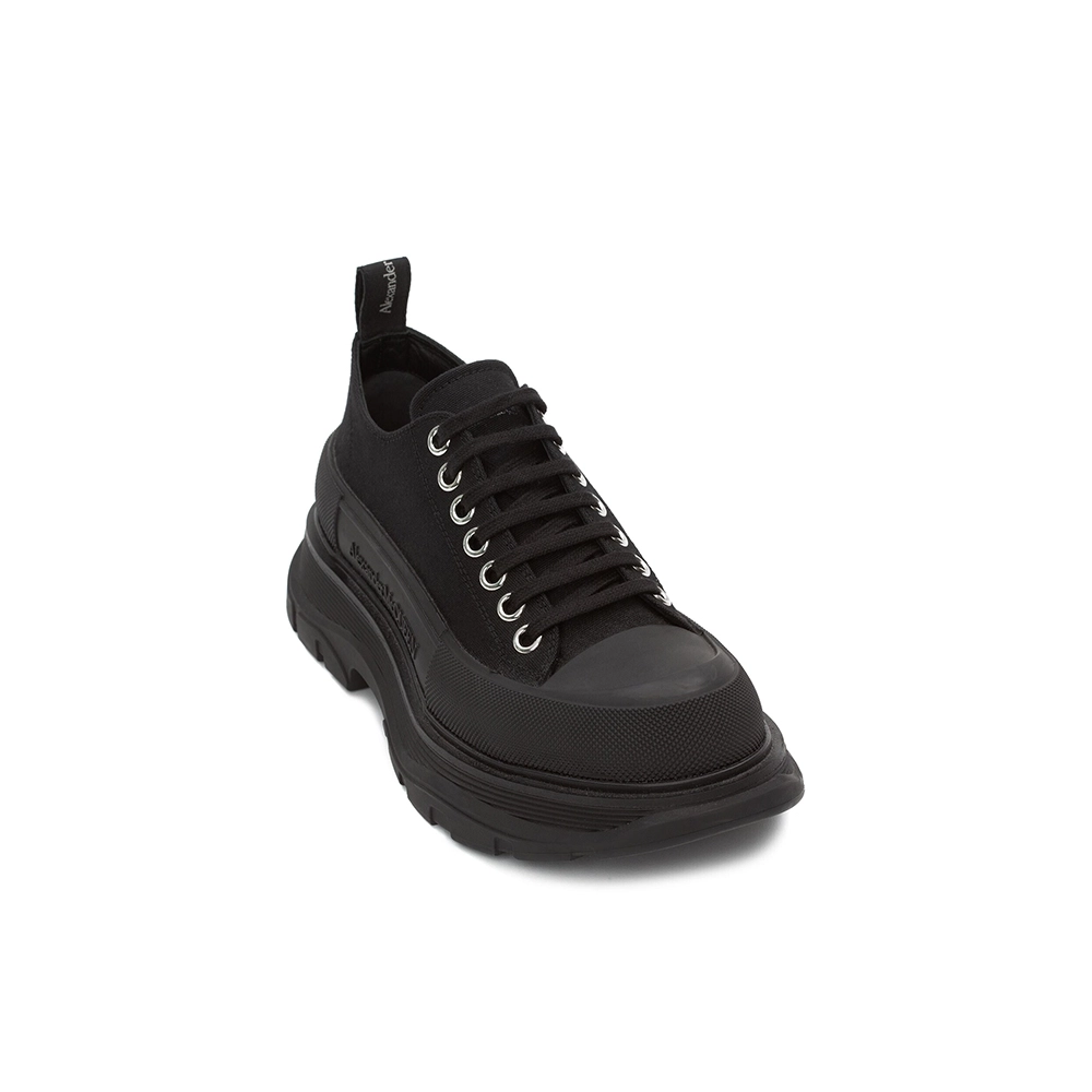 Alexander McQueen Tread Slick Lace Up Triple Black,ALEXANDER MCQUEEN,Other Brand Reps Sneakers