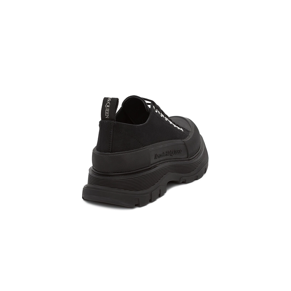 Alexander McQueen Tread Slick Lace Up Triple Black,ALEXANDER MCQUEEN,Other Brand Reps Sneakers