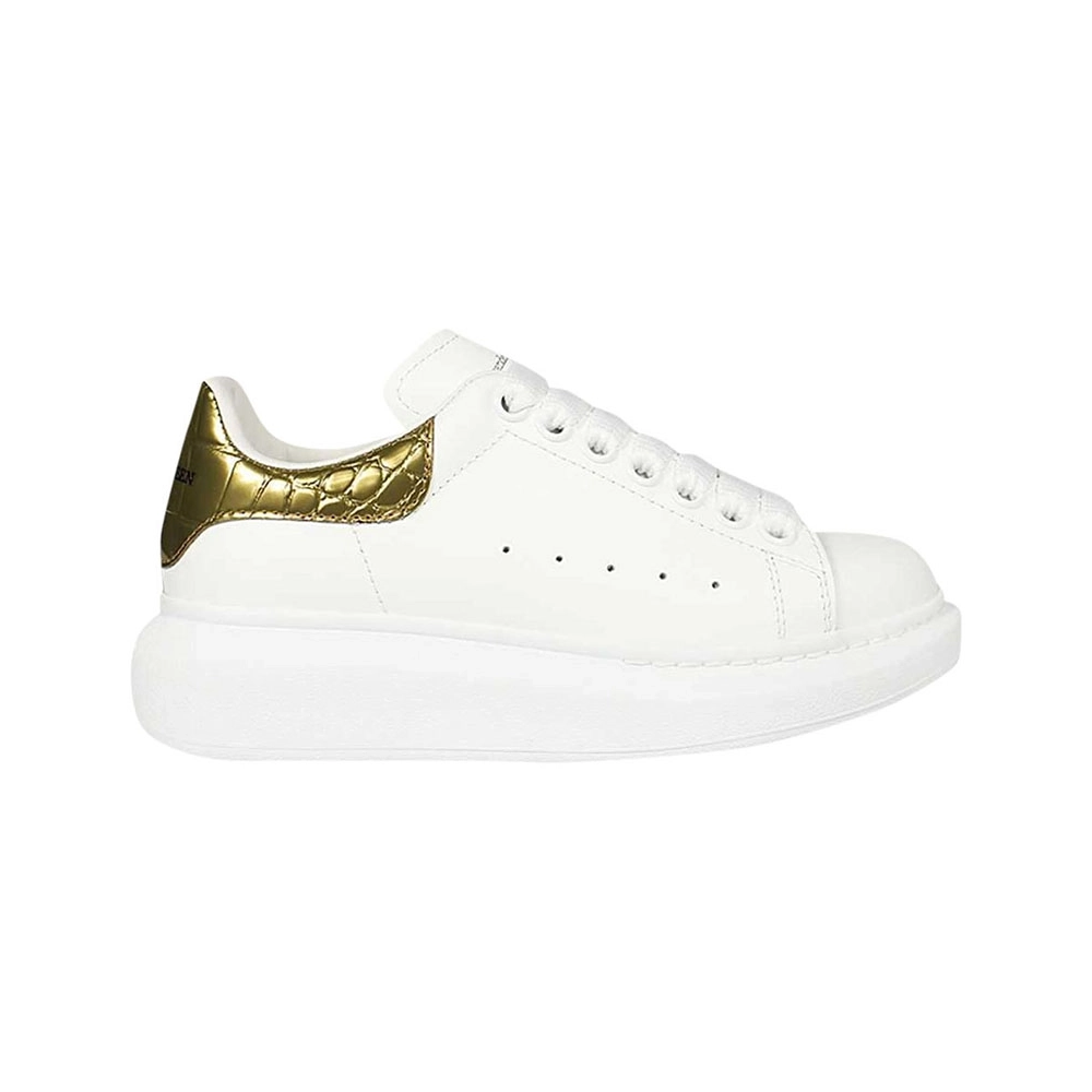 Alexander McQueen Oversized Sneaker Gold Crocodile,ALEXANDER MCQUEEN,Other Brand Reps Sneakers