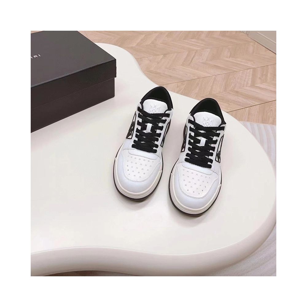Amiri Classic Low Logo White Black,AMIRI,Other Brand Reps Sneakers
