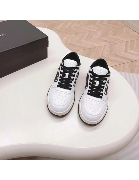 Amiri Classic Low Logo White Black,AMIRI,Other Brand Reps Sneakers