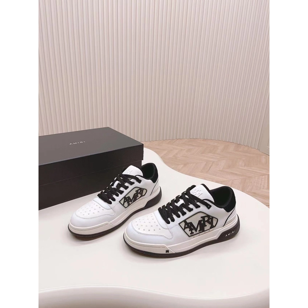 Amiri Classic Low Logo White Black,AMIRI,Other Brand Reps Sneakers