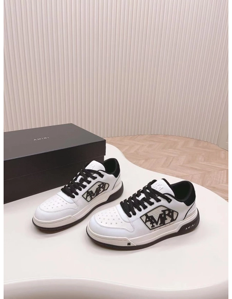 Amiri Classic Low Logo White Black,AMIRI,Other Brand Reps Sneakers