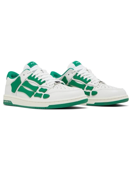 Amiri Skel Top Low White Green,AMIRI,Other Brand Reps Sneakers