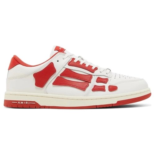 Amiri Skel Top Low White Red,AMIRI,Other Brand Reps Sneakers