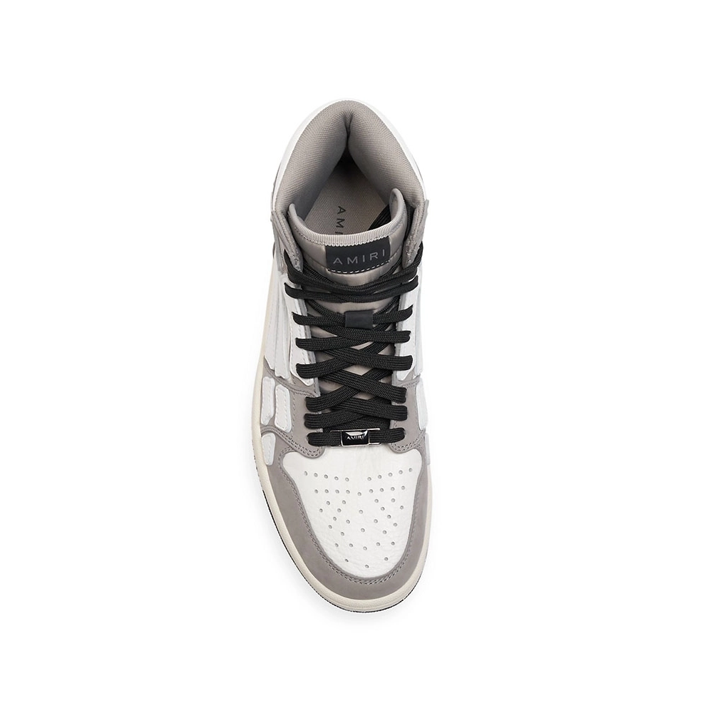 AMIRI SKELETON TOP SNEAKER GRAY WHITE,AMIRI,Other Brand Reps Sneakers