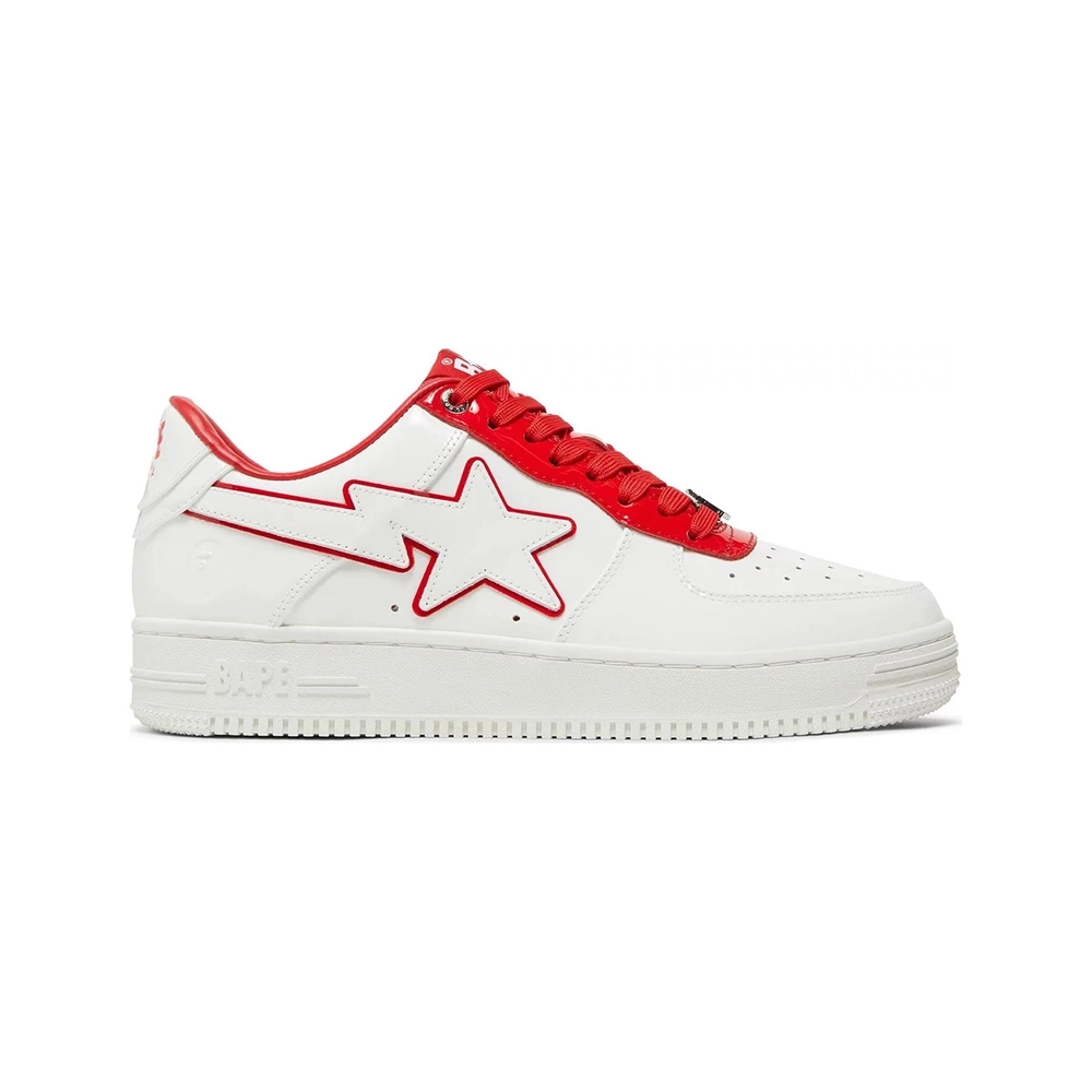 Bapesta No.8 M1 White Red,BAPE SNEAKER,Other Brand Reps Sneakers