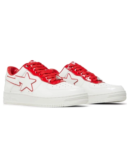 Bapesta No.8 M1 White Red,BAPE SNEAKER,Other Brand Reps Sneakers