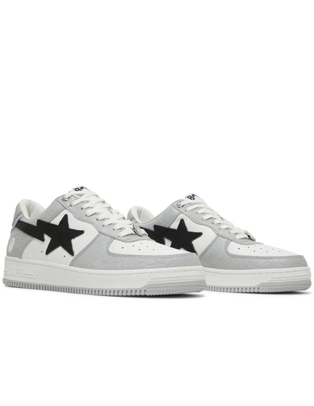 Bapesta Low M2 White Grey,BAPE SNEAKER,Other Brand Reps Sneakers