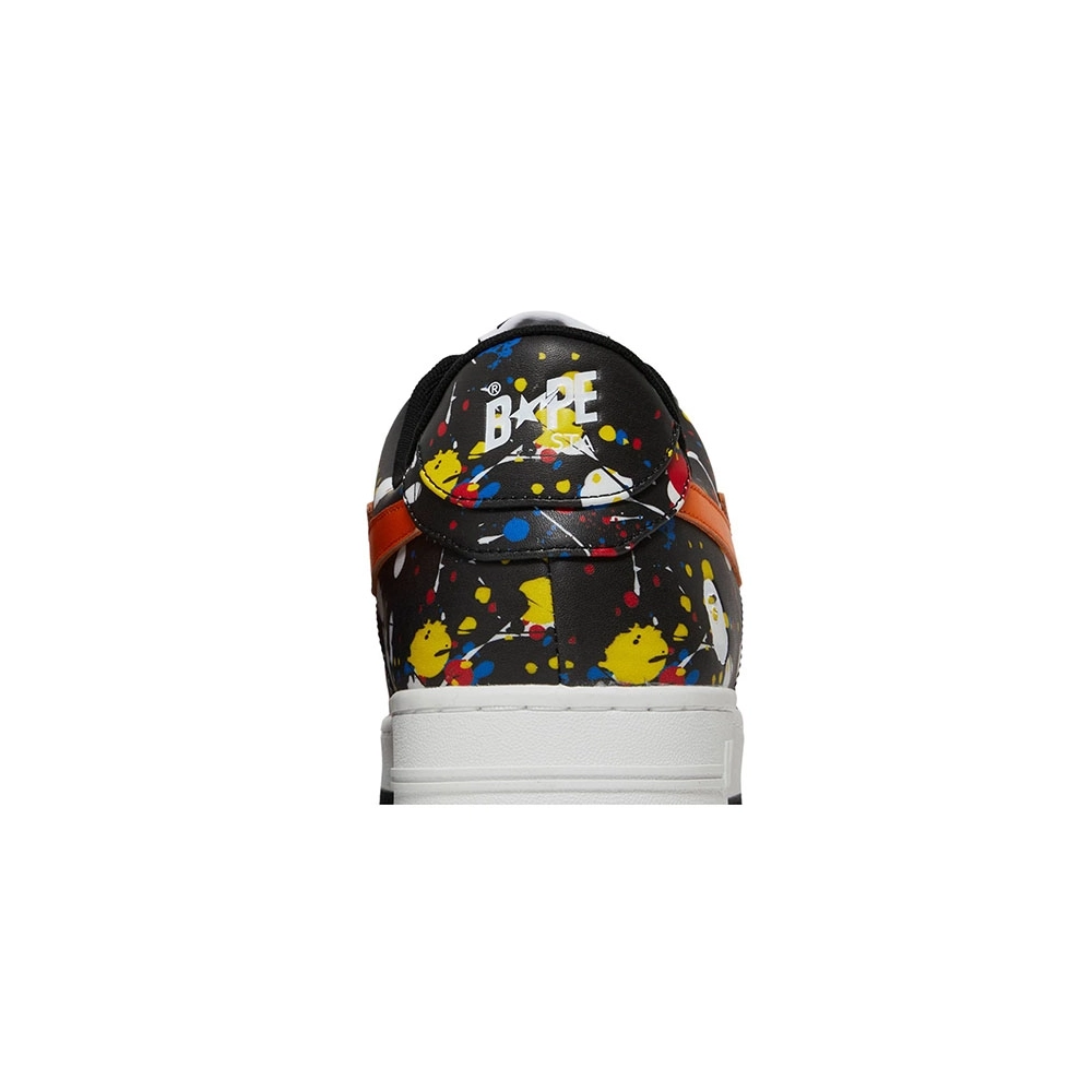 Bapesta Low Paint Splatter Black,BAPE SNEAKER,Other Brand Reps Sneakers