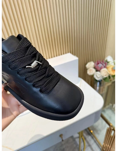 Burberry Leather Box Reps Sneakers BLACK,BURBERRY SNEAKERS,Other Brand Reps Sneakers
