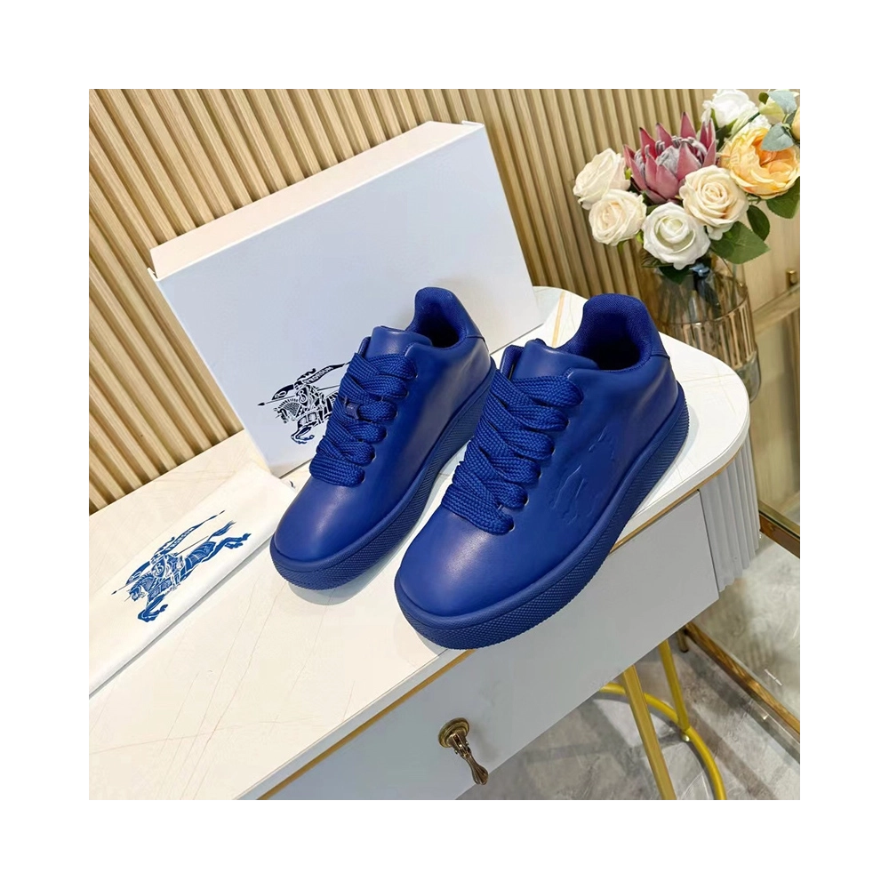 Burberry Leather Box Reps Sneakers BLUE,BURBERRY SNEAKERS,Other Brand Reps Sneakers