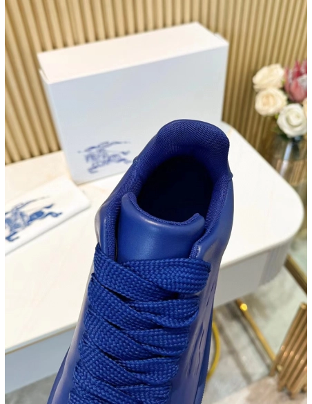 Burberry Leather Box Reps Sneakers BLUE,BURBERRY SNEAKERS,Other Brand Reps Sneakers