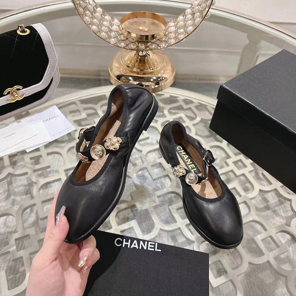 Chanel Mary Janes Lambskin Black,CHANEL SNEAKERS,Other Brand Reps Sneakers