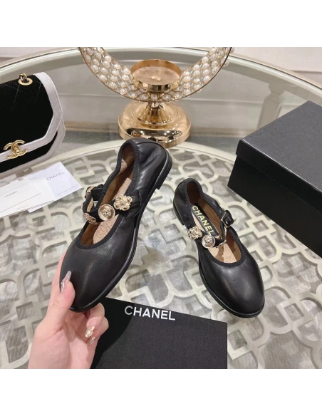 Chanel Mary Janes Lambskin Black,CHANEL SNEAKERS,Other Brand Reps Sneakers