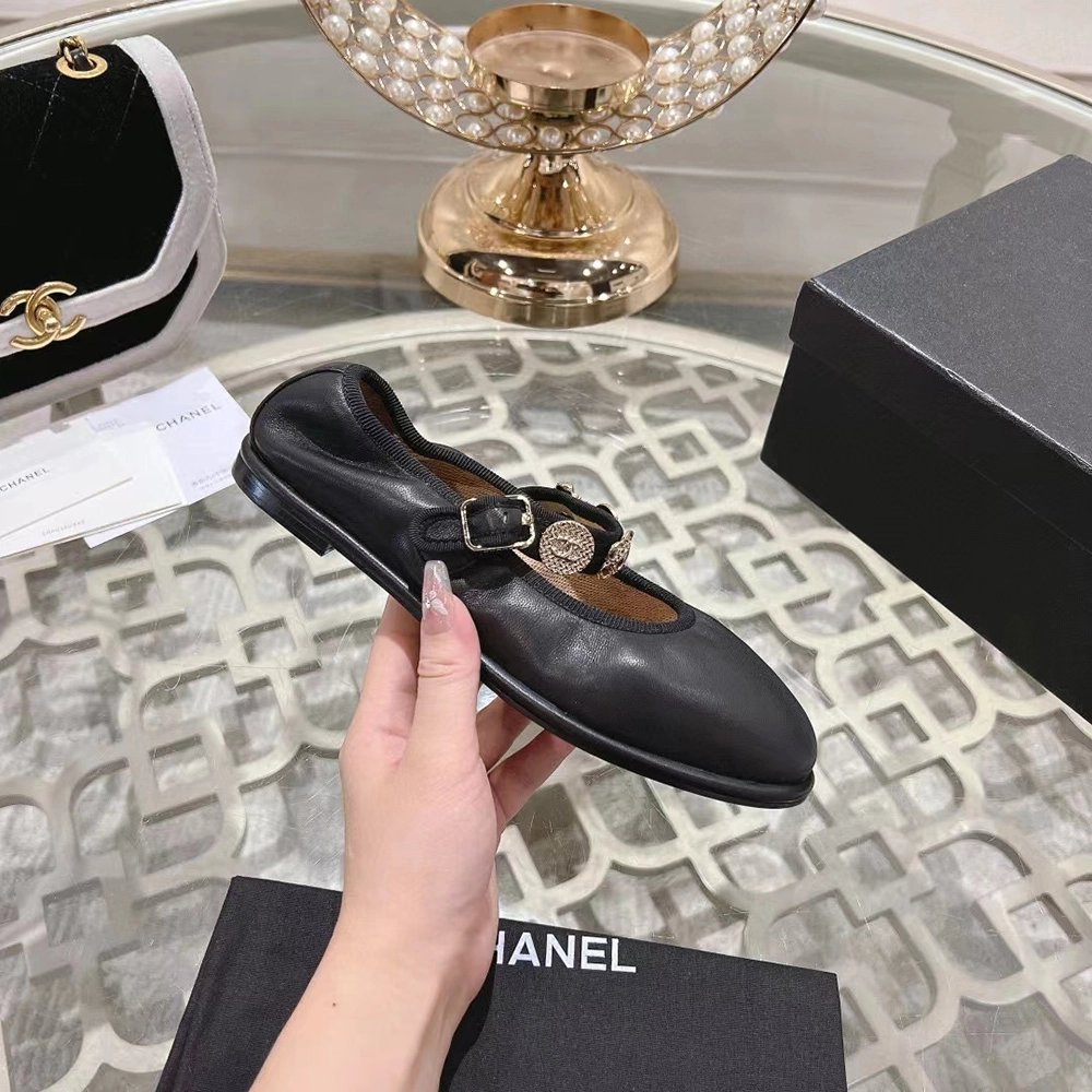 Chanel Mary Janes Lambskin Black,CHANEL SNEAKERS,Other Brand Reps Sneakers