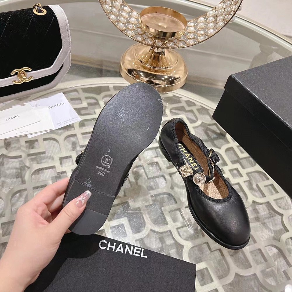 Chanel Mary Janes Lambskin Black,CHANEL SNEAKERS,Other Brand Reps Sneakers