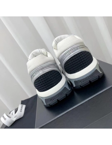 Chanel Wmns CC Logo Sneaker White Silver,CHANEL SNEAKERS,Other Brand Reps Sneakers