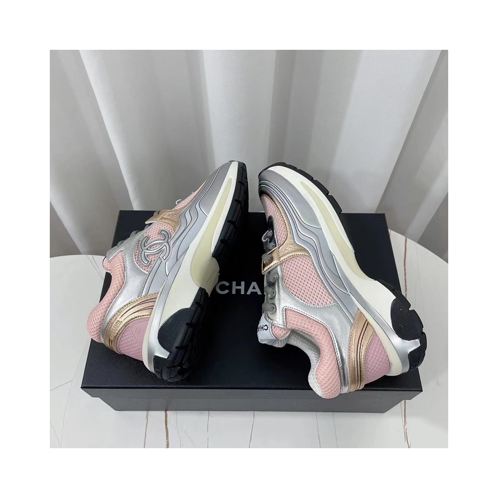 Chanel Reps Sneakers Pink Silver,CHANEL SNEAKERS,Other Brand Reps Sneakers