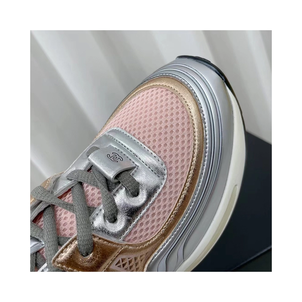 Chanel Reps Sneakers Pink Silver,CHANEL SNEAKERS,Other Brand Reps Sneakers