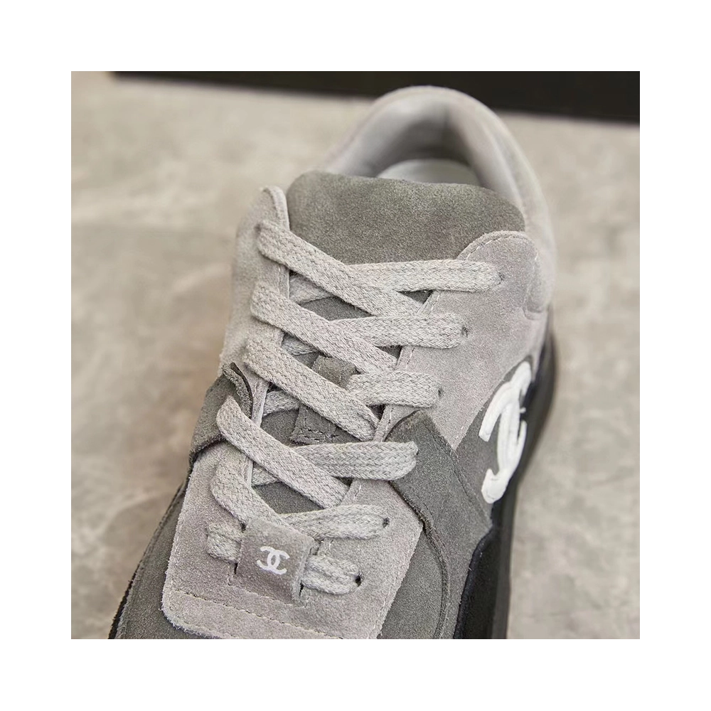 Chanel Low Top Trainer CC Grey,CHANEL SNEAKERS,Other Brand Reps Sneakers