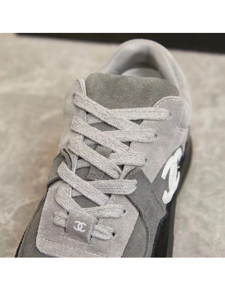 Chanel Low Top Trainer CC Grey,CHANEL SNEAKERS,Other Brand Reps Sneakers
