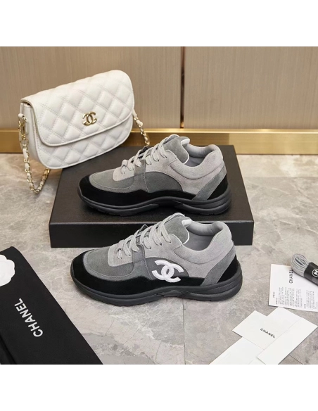 Chanel Low Top Trainer CC Grey,CHANEL SNEAKERS,Other Brand Reps Sneakers