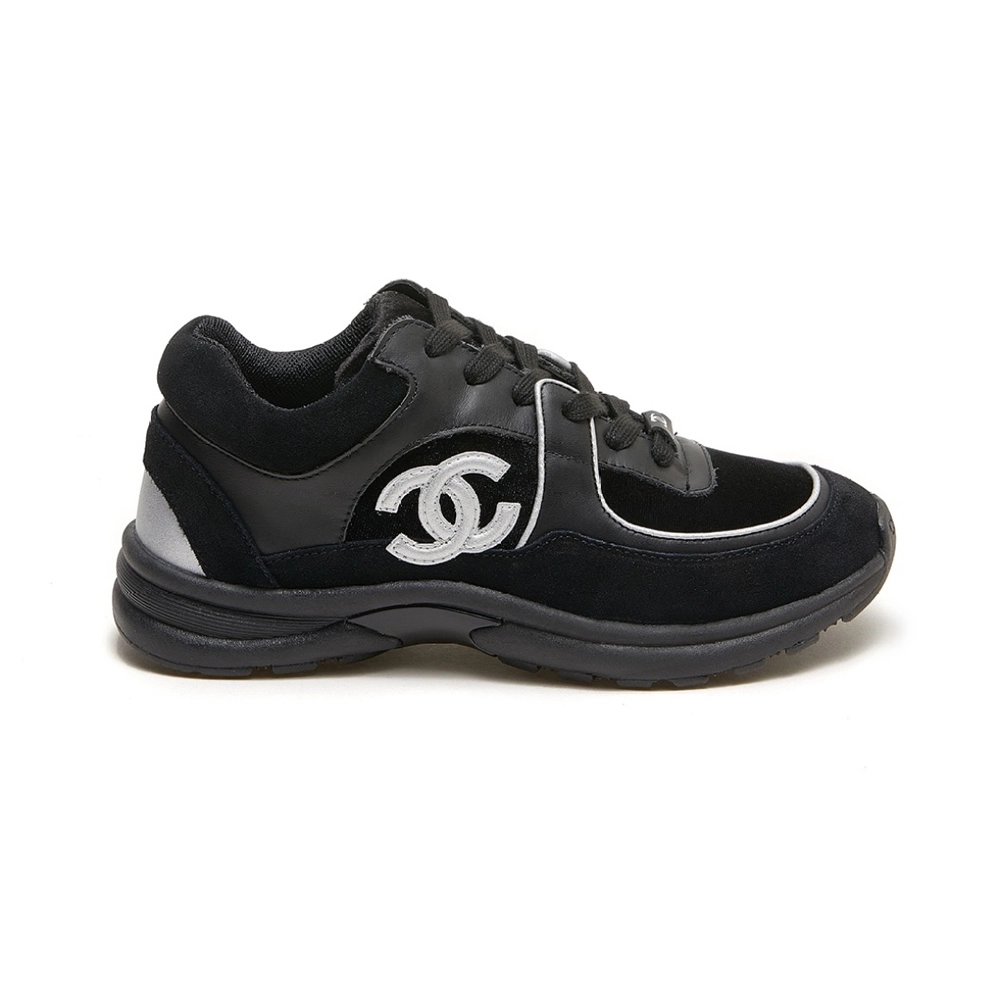 Chanel Multicolor Velvet and Leather CC Low Top Reps Sneakers,CHANEL SNEAKERS,Other Brand Reps Sneakers