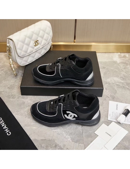 Chanel Multicolor Velvet and Leather CC Low Top Reps Sneakers,CHANEL SNEAKERS,Other Brand Reps Sneakers