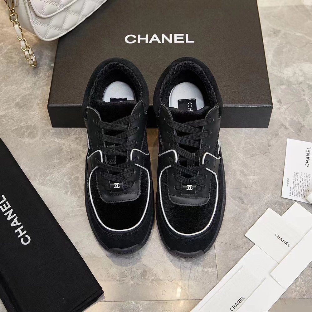 Chanel Multicolor Velvet and Leather CC Low Top Reps Sneakers,CHANEL SNEAKERS,Other Brand Reps Sneakers