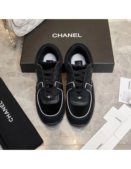 Chanel Multicolor Velvet and Leather CC Low Top Reps Sneakers,CHANEL SNEAKERS,Other Brand Reps Sneakers