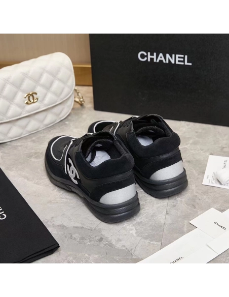 Chanel Multicolor Velvet and Leather CC Low Top Reps Sneakers,CHANEL SNEAKERS,Other Brand Reps Sneakers