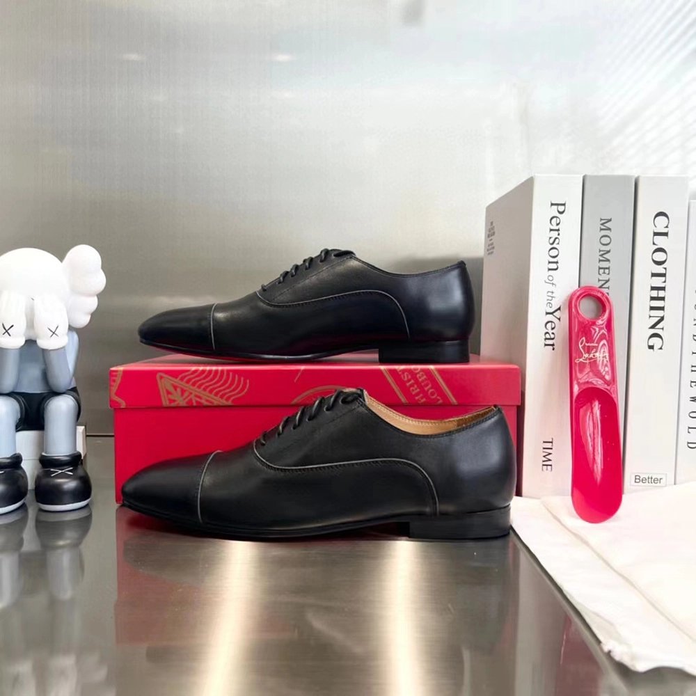 Christian Louboutin Men Greggo Laceup shoes Black,Christian Louboutin Reps Sneakers,Other Brand Reps Sneakers