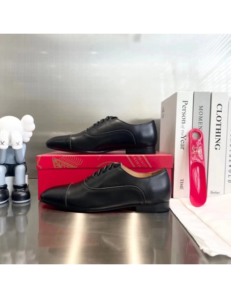 Christian Louboutin Men Greggo Laceup shoes Black,Christian Louboutin Reps Sneakers,Other Brand Reps Sneakers