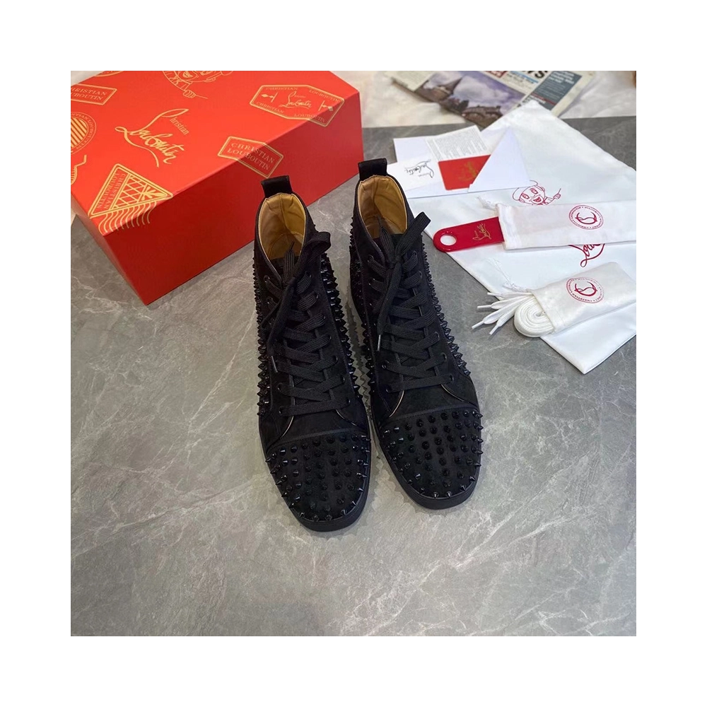 SSENSE Christian Louboutin Black Louis Orlato Reps Sneakers,Christian Louboutin Reps Sneakers,Other Brand Reps Sneakers