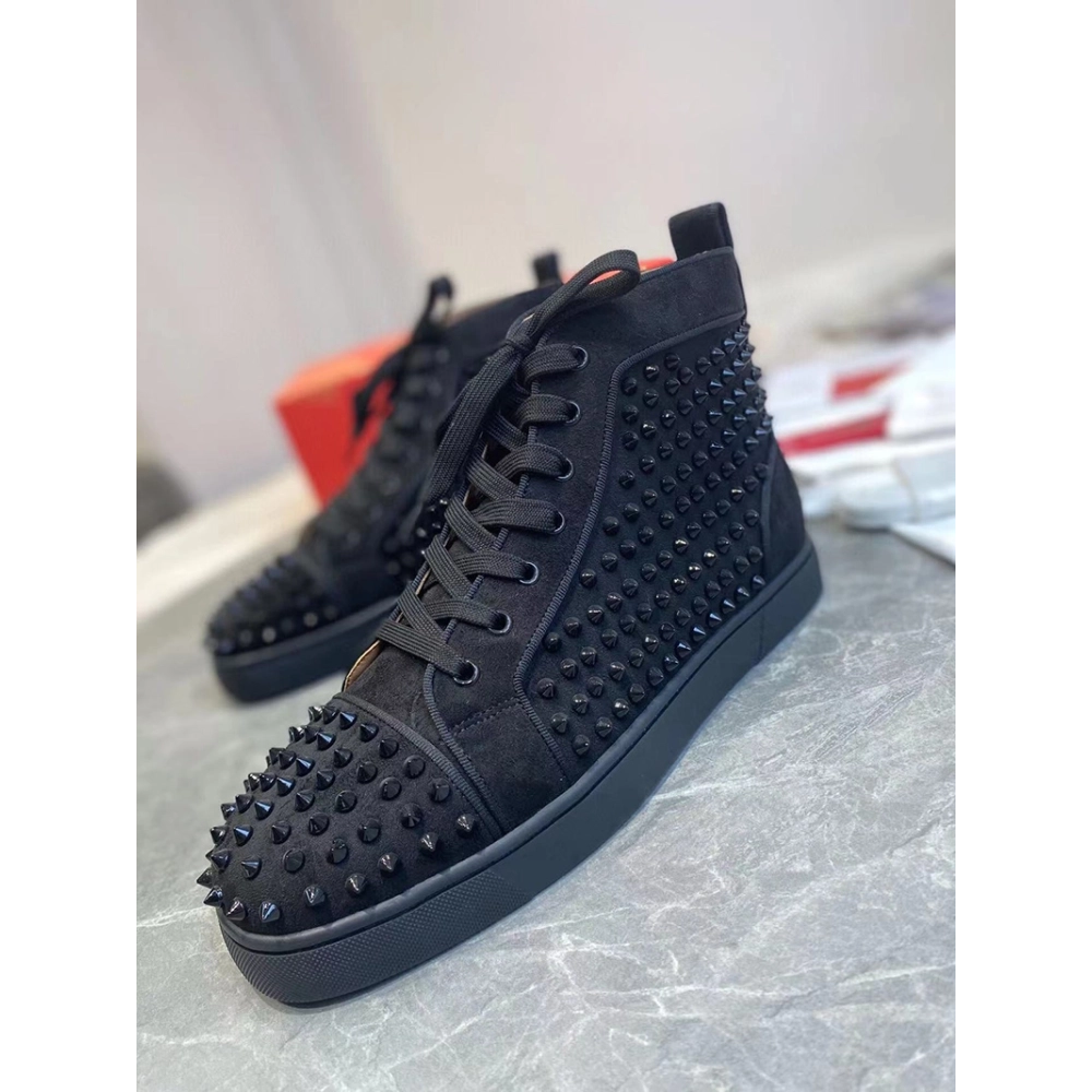SSENSE Christian Louboutin Black Louis Orlato Reps Sneakers,Christian Louboutin Reps Sneakers,Other Brand Reps Sneakers