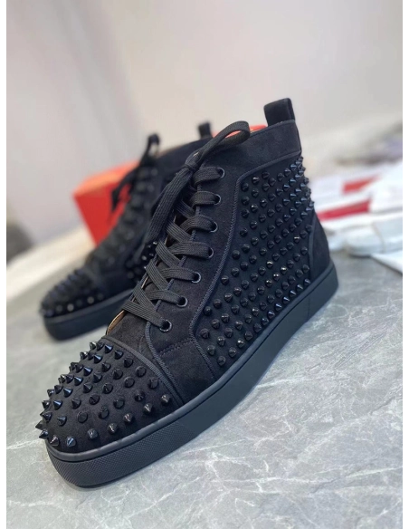 SSENSE Christian Louboutin Black Louis Orlato Reps Sneakers,Christian Louboutin Reps Sneakers,Other Brand Reps Sneakers