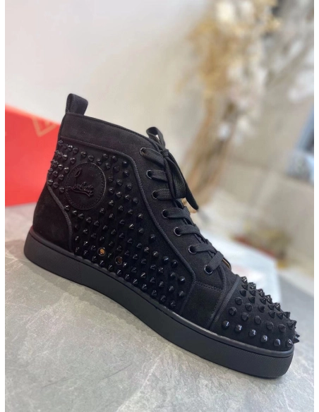 SSENSE Christian Louboutin Black Louis Orlato Reps Sneakers,Christian Louboutin Reps Sneakers,Other Brand Reps Sneakers