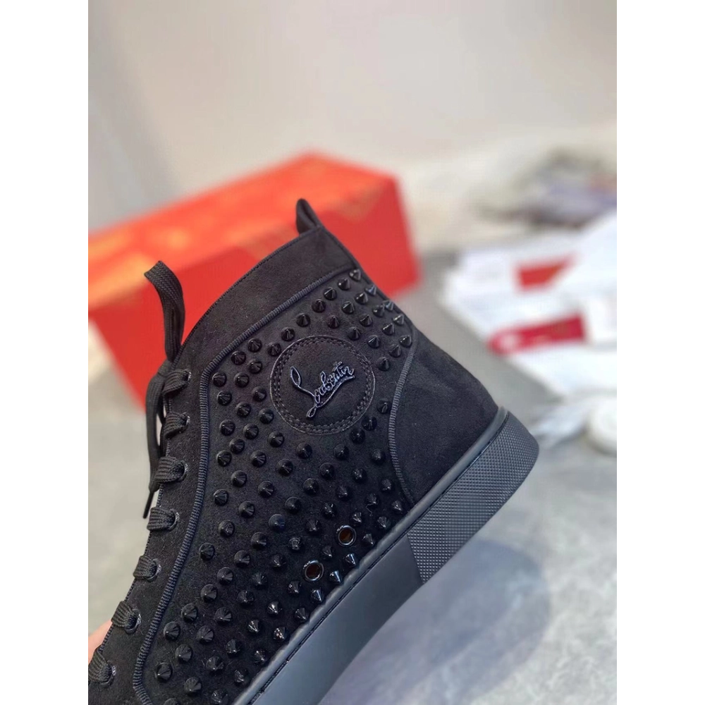 SSENSE Christian Louboutin Black Louis Orlato Reps Sneakers,Christian Louboutin Reps Sneakers,Other Brand Reps Sneakers