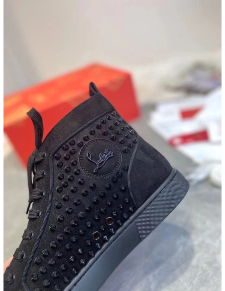 SSENSE Christian Louboutin Black Louis Orlato Reps Sneakers,Christian Louboutin Reps Sneakers,Other Brand Reps Sneakers