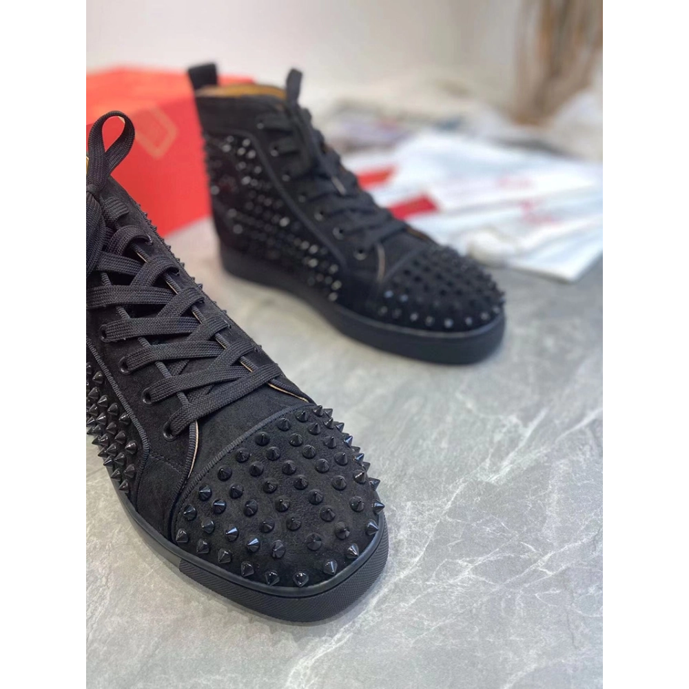 SSENSE Christian Louboutin Black Louis Orlato Reps Sneakers,Christian Louboutin Reps Sneakers,Other Brand Reps Sneakers