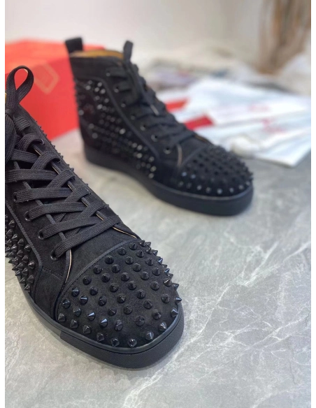 SSENSE Christian Louboutin Black Louis Orlato Reps Sneakers,Christian Louboutin Reps Sneakers,Other Brand Reps Sneakers