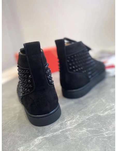 SSENSE Christian Louboutin Black Louis Orlato Reps Sneakers,Christian Louboutin Reps Sneakers,Other Brand Reps Sneakers