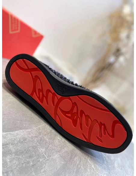 SSENSE Christian Louboutin Black Louis Orlato Reps Sneakers,Christian Louboutin Reps Sneakers,Other Brand Reps Sneakers