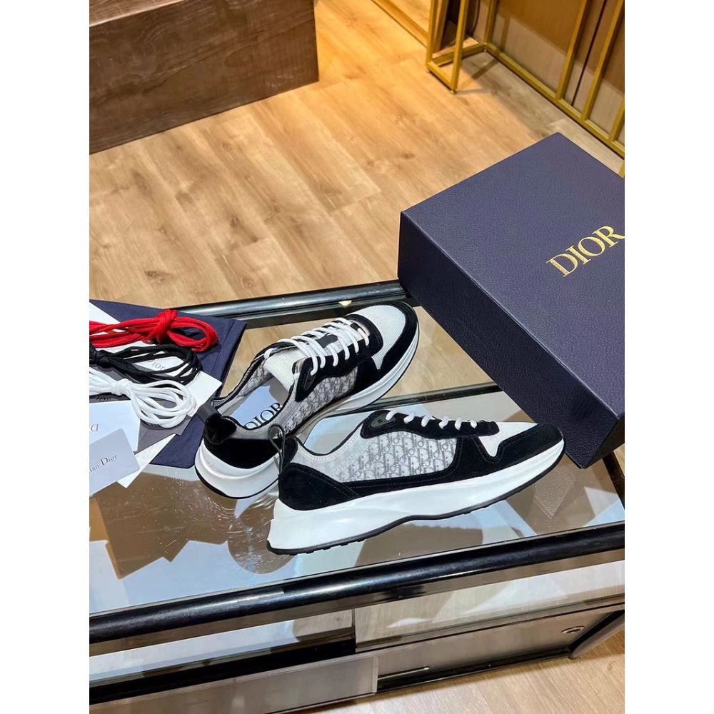 Dior B25 Runner Navy Blue Oblique Jacquard,DIOR Reps Sneakers,Other Brand Reps Sneakers