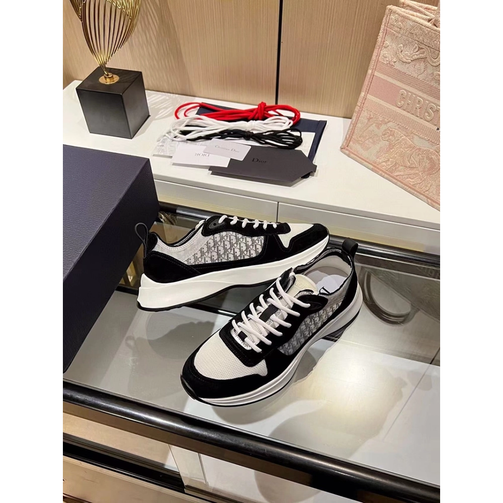 Dior B25 Runner Navy Blue Oblique Jacquard,DIOR Reps Sneakers,Other Brand Reps Sneakers