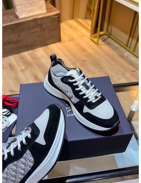Dior B25 Runner Navy Blue Oblique Jacquard,DIOR Reps Sneakers,Other Brand Reps Sneakers