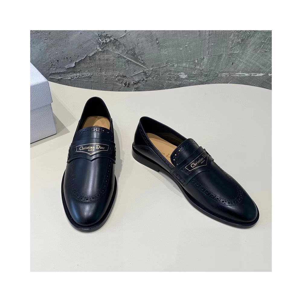 Dior Boy Loafer Black Calfskin,DIOR Reps Sneakers,Other Brand Reps Sneakers